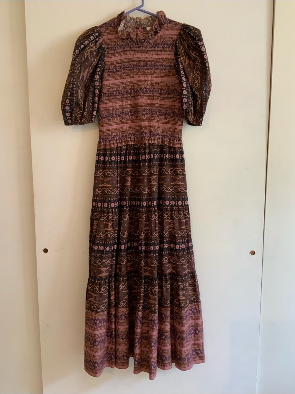 Anthropologie Othilia Bethanne Smocked Maxi Dress